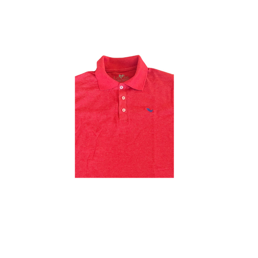 Red Men's Cotton/Poly Polo